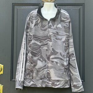 Adidas Youth Training Jacket Grey Camo Large 14-16